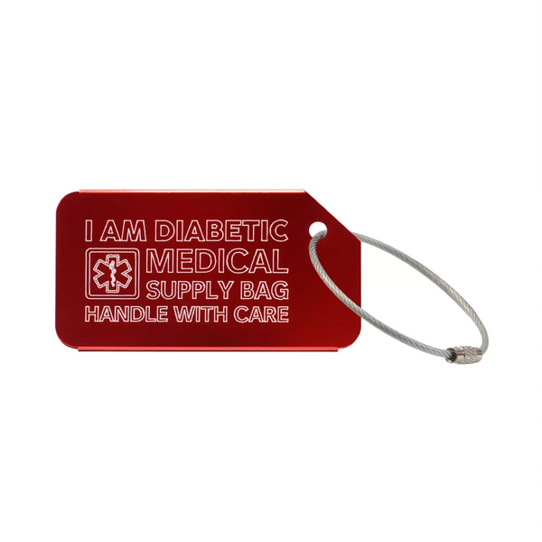 Etiquette de bagage médical - Dia-Luggage Tag