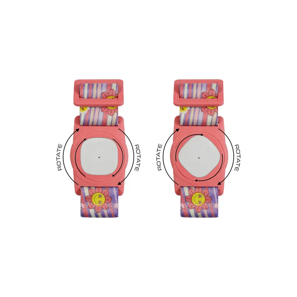 Medtronic Simplera Armband for Kids with Rotating Clip, vibrant prints, adjustable fit.