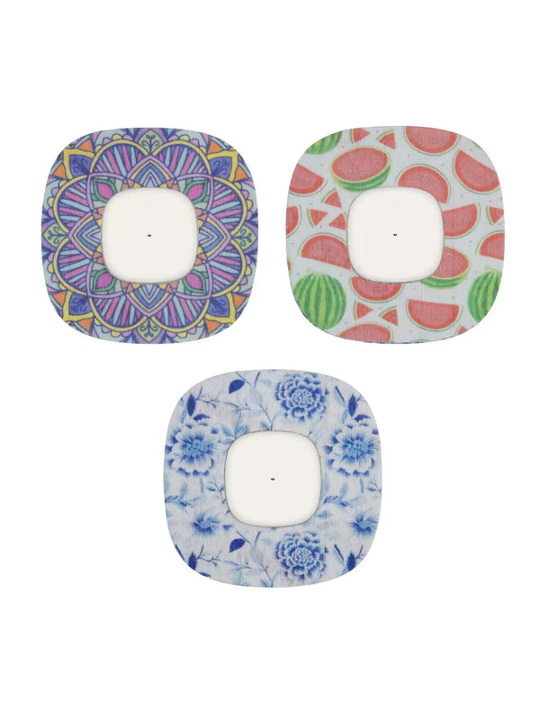 Simplera Sensor Patch - Stylish, Adhesive Patches with Artistic Designs (Pack of 3).