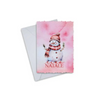 Elegant Christmas greeting card featuring a festive snowman design with “Buon Natale” text, set on high-quality canvas, includes an envelope.