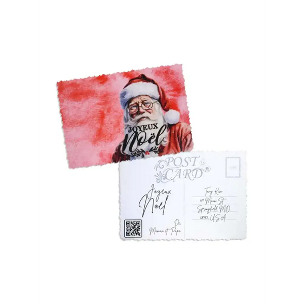 Elegant Christmas Postcard - Kaio-Cards