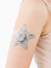 Dexcom G7 star patch worn on arm kids CGM adhesive patch for strong hold and skin comfort