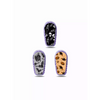 Dexcom G6 Halloween Stickers - Set of 3 with creepy designs including skeletons, bats, and pumpkins with spiders on an orange background.