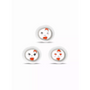 Cartoon emoji faces on white backgrounds for Dexcom G7 Stickers - Christmas 2024