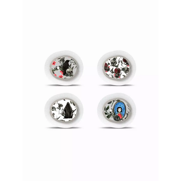 Halloween-themed Dexcom G7 CGM Sensor Stickers, set of 4.