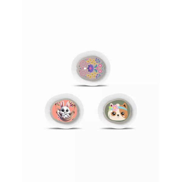 Dexcom G7 Sensor Stickers - Spring Edition 2024, vibrant and laminated decals for CGM sensor protection.