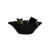 Black Dia-Fanny Pack with pockets for diabetic supplies and an insulin pump