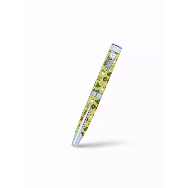 Light green floral decorative pen for HumaPen Stickers Christmas 2024 diabetes management
