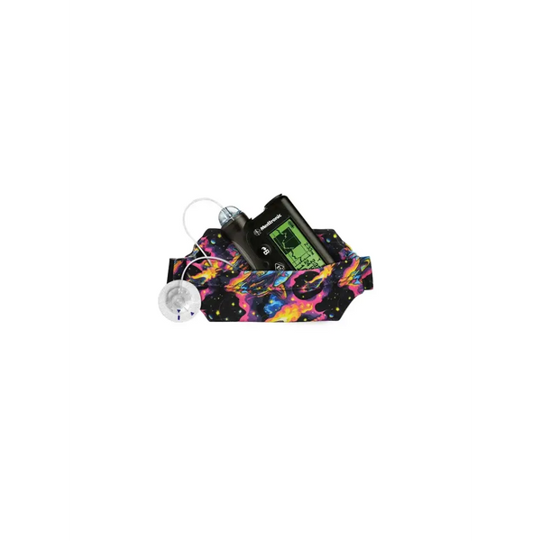 Colorful Insulin Pump Pouch for children with electronic devices and accessories