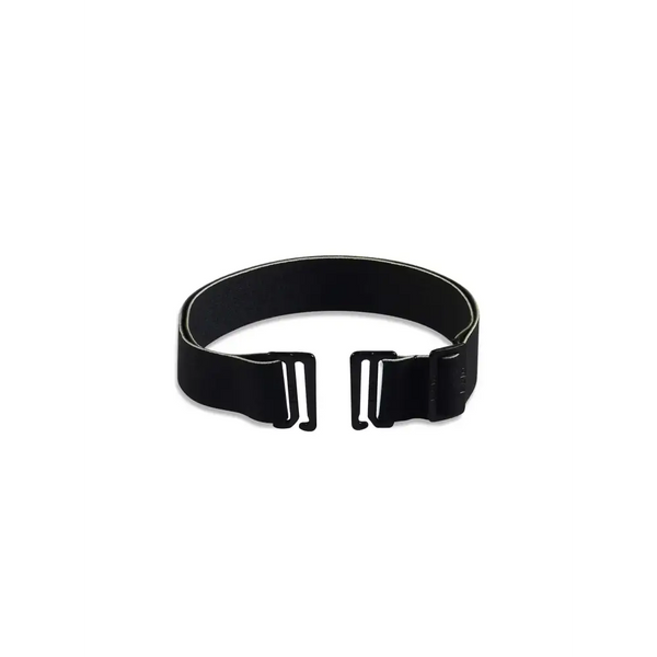 Adjustable belt for insulin pump pouches with strong metallic hooks for secure attachment.