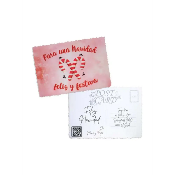 Elegant Christmas Postcard - Kaio-Cards