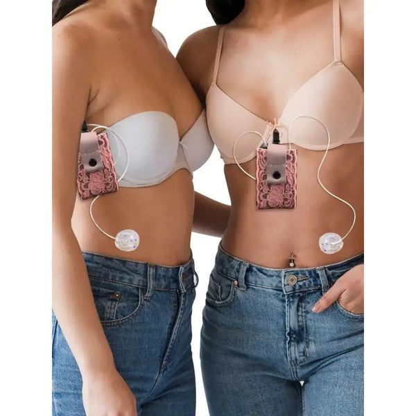 Universal Insulin Pump Pouch in Lace - Dia-Mini Pouch Neon