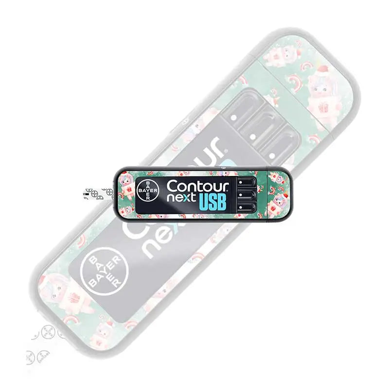 decorative sticker for blood glucose meter with colorful design Image