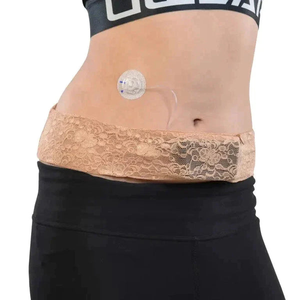 Ceinture en dentelle pour pompe à insuline - Dia-BellyBand Spacy Lacy