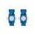 Blue knee pads with cartoon vehicles for Medtronic Simplera sensor kids’ armband