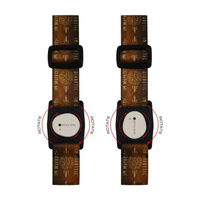 Dexcom G7 blood glucose sensor armband with Viking-themed design, featuring rotating clip.