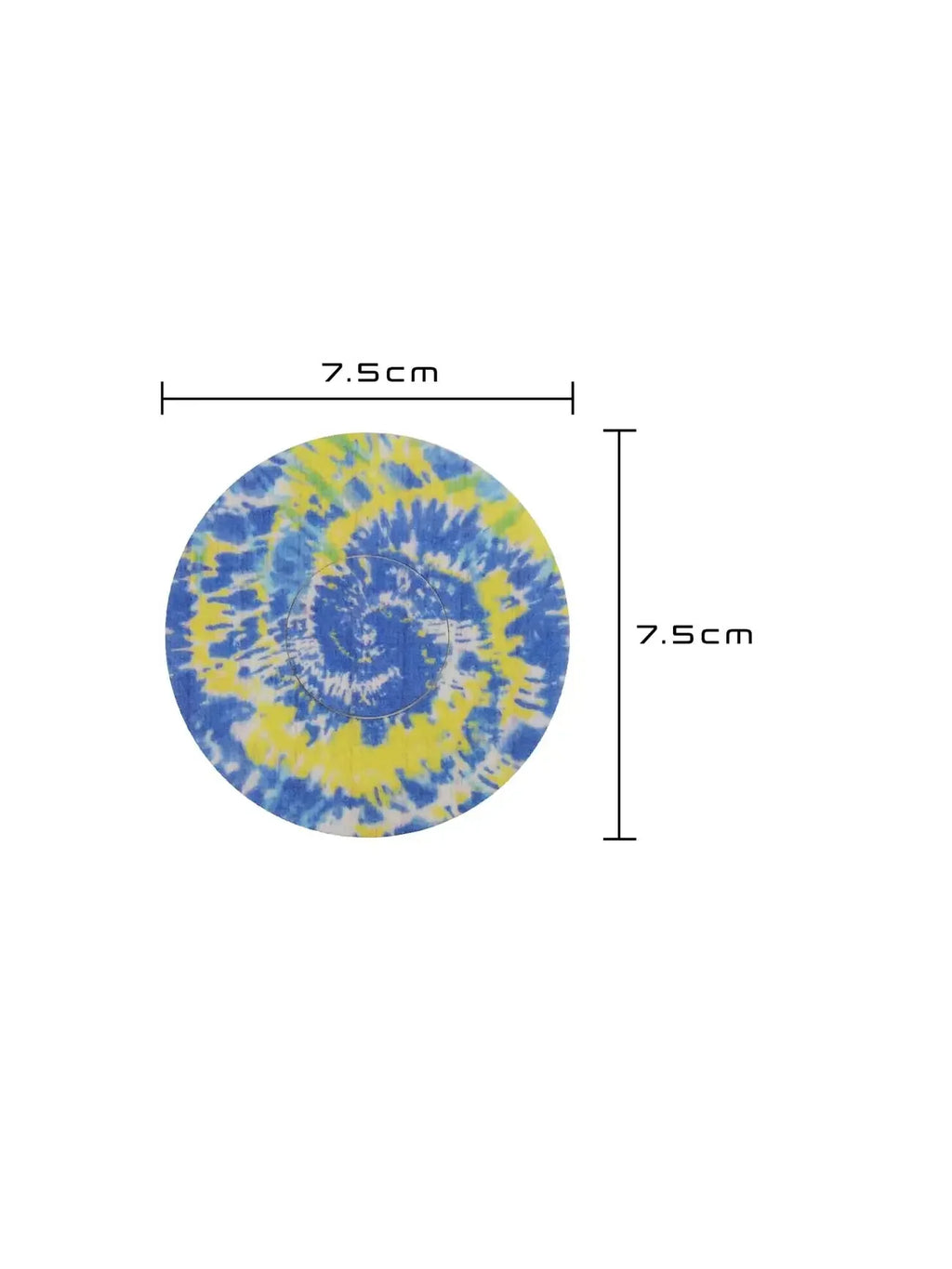 Patch adhésif FreeStyle Libre 2, Color Splash, motif tie-dye, dimensions 7,5 x 7,5 cm
