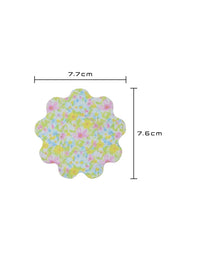 Patch adhésif enfant FreeStyle Libre 2, forme fleur, dimensions 7,7 x 7,6 cm