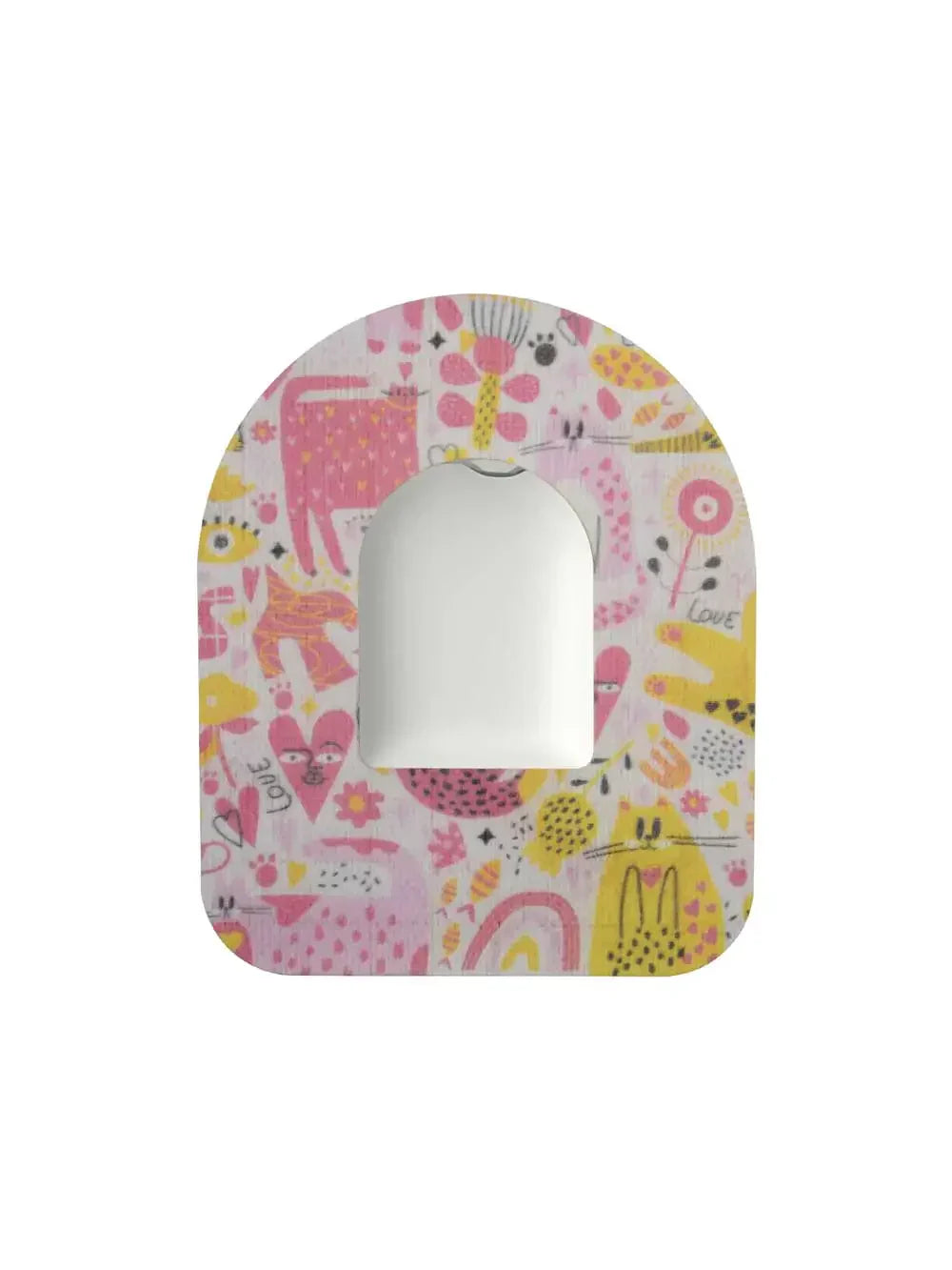 Patch adhésif pour pod Omnipod, motif Catch the Love