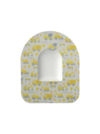 Patch adhésif pour pod Omnipod, motif Construction