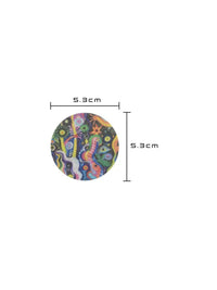 Patch adhésif FreeStyle Libre 3, motif Lucid Echo, dimensions 5,3 x 5,3 cm