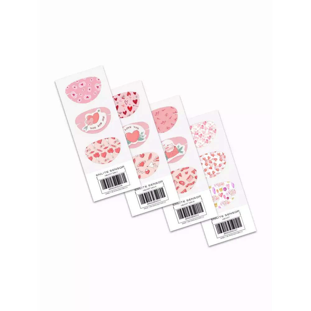 Guardian Enlite Sensor Valentine Stickers: Love-Infused &