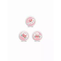 Freestyle Libre 2 Sensor Stickers Valentine Edition 2024 with rainbow hearts and love motifs.