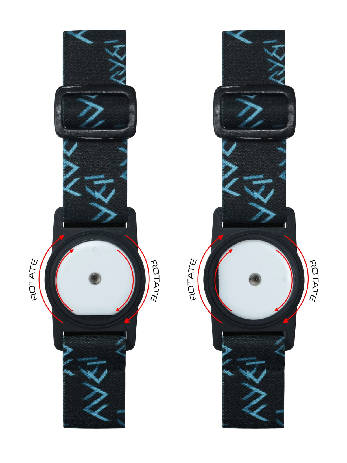 Accu-Chek SmartGuide armband showing rotating clip for sensor alignment