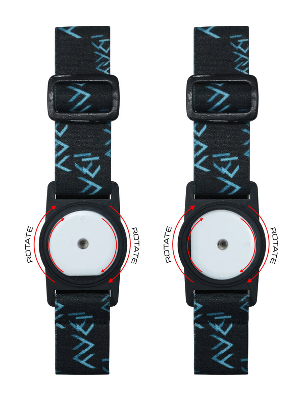 Accu-Chek SmartGuide armband showing rotating clip for sensor alignment