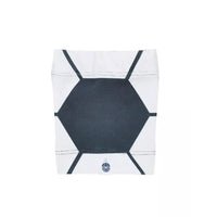 Blood glucose sensor armband for kids, white with hexagon design.