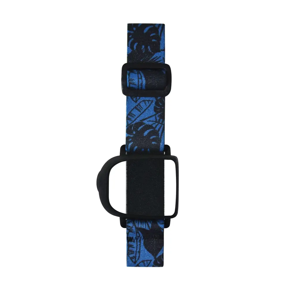 Omnipod Insulin Patch Pump Adjustable Armband in blue design for active lifestyle.
