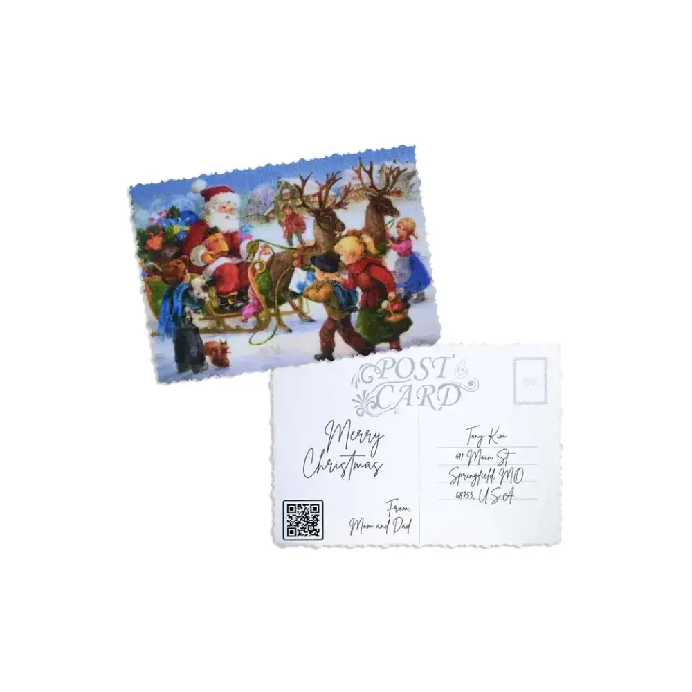 Elegant Christmas Postcard - Kaio-Cards