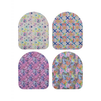 Patchs adhésifs pour pod Omnipod, série Spring, 4 motifs côte à côte