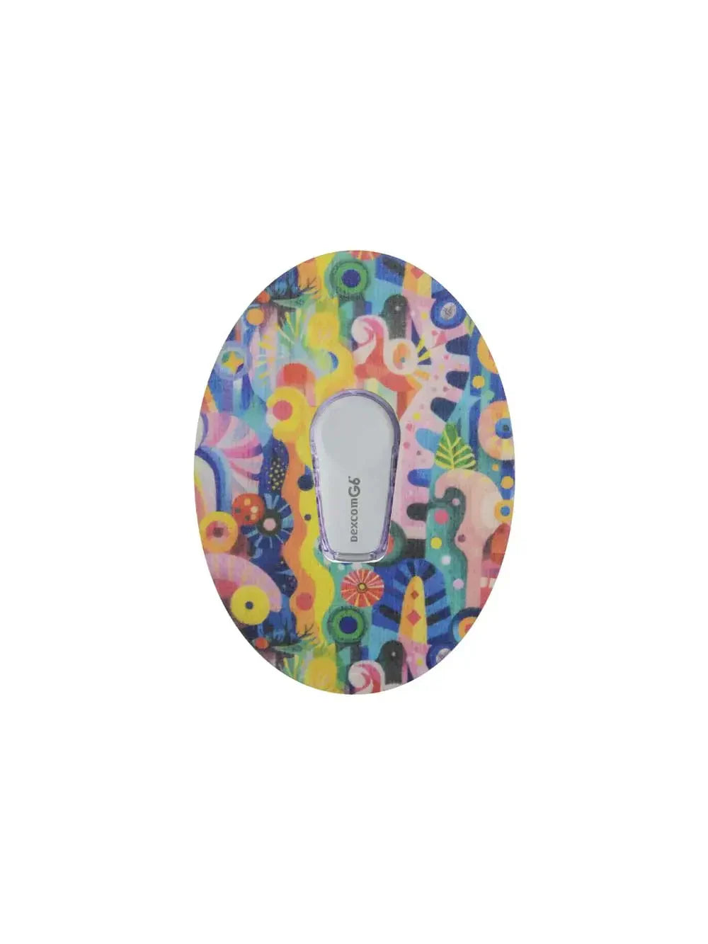Patch adhésif Dexcom G6, motif Ethereal Bloom