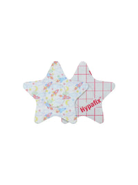 Patch adhésif enfant Dexcom G7, forme étoile, recto et dos avec film protecteur