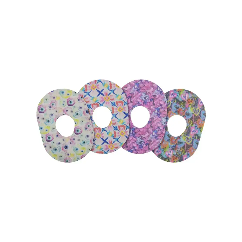 Patchs adhésifs Dexcom G7, série Spring, Spring Set I, 4 motifs