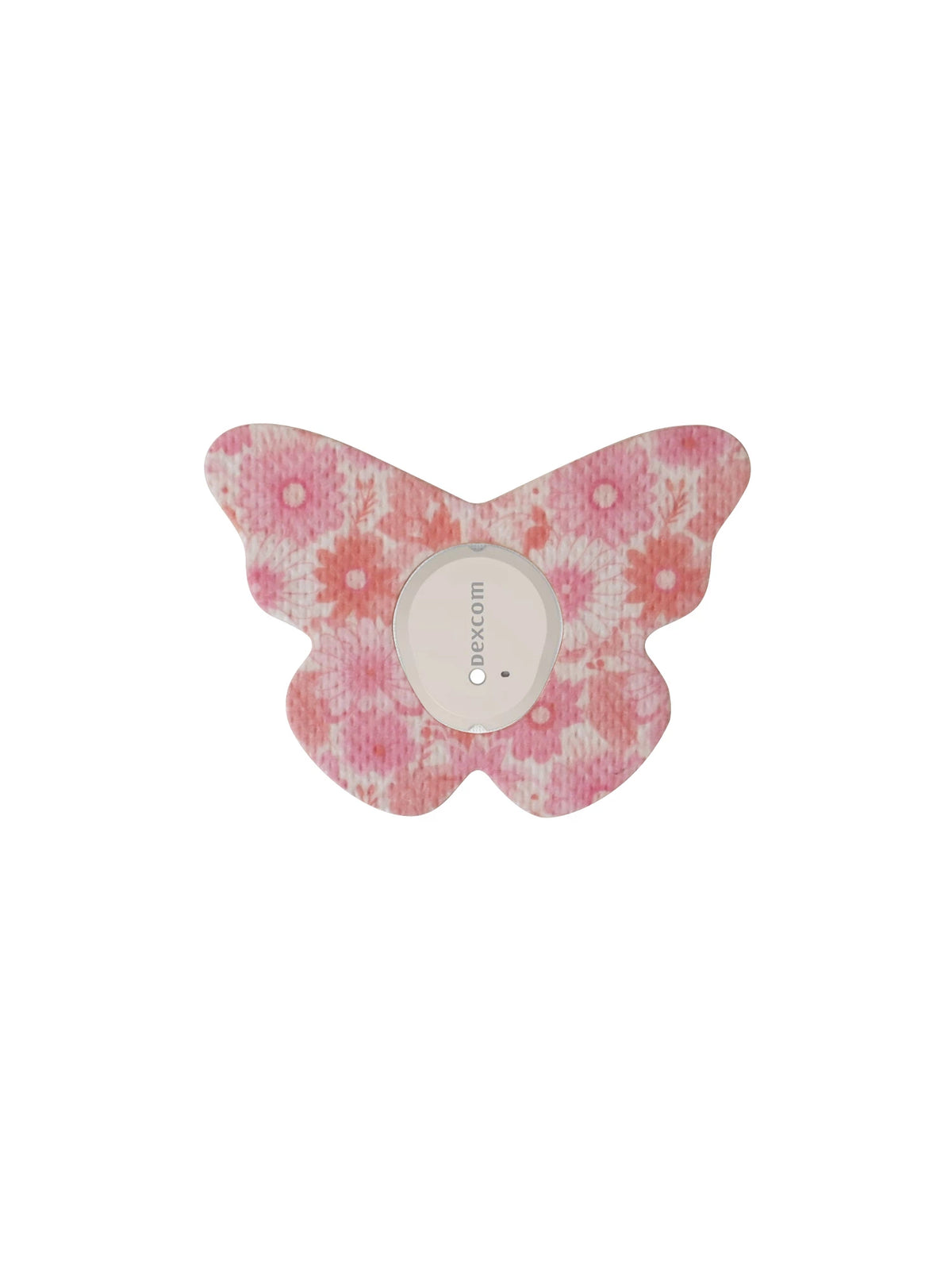 Patch adhésif Dexcom G7, forme papillon, motif Flower Serenade