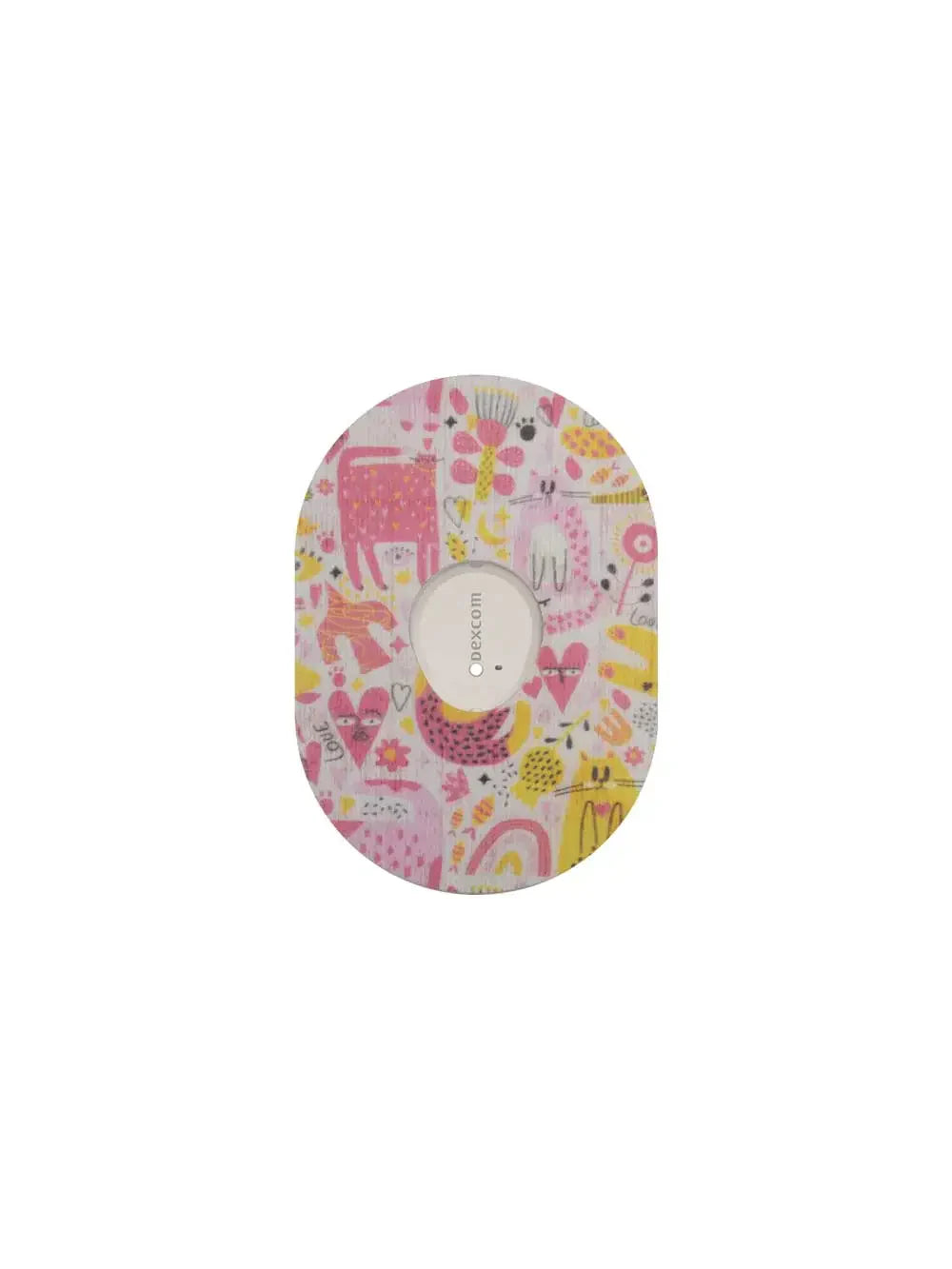 Patch adhésif Dexcom G7, motif Catch the Love