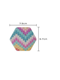 Patch adhésif Dexcom G7, forme hexagonale, dimensions 7,5 x 6,7 cm