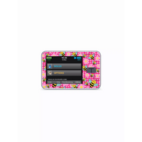 Tandem t:slim insulin pump with spring edition 2024 sticker featuring pink background and cheerful bees design