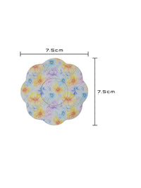 Patch adhésif FreeStyle Libre 2, forme cookie, dimensions 7,5 x 7,5 cm