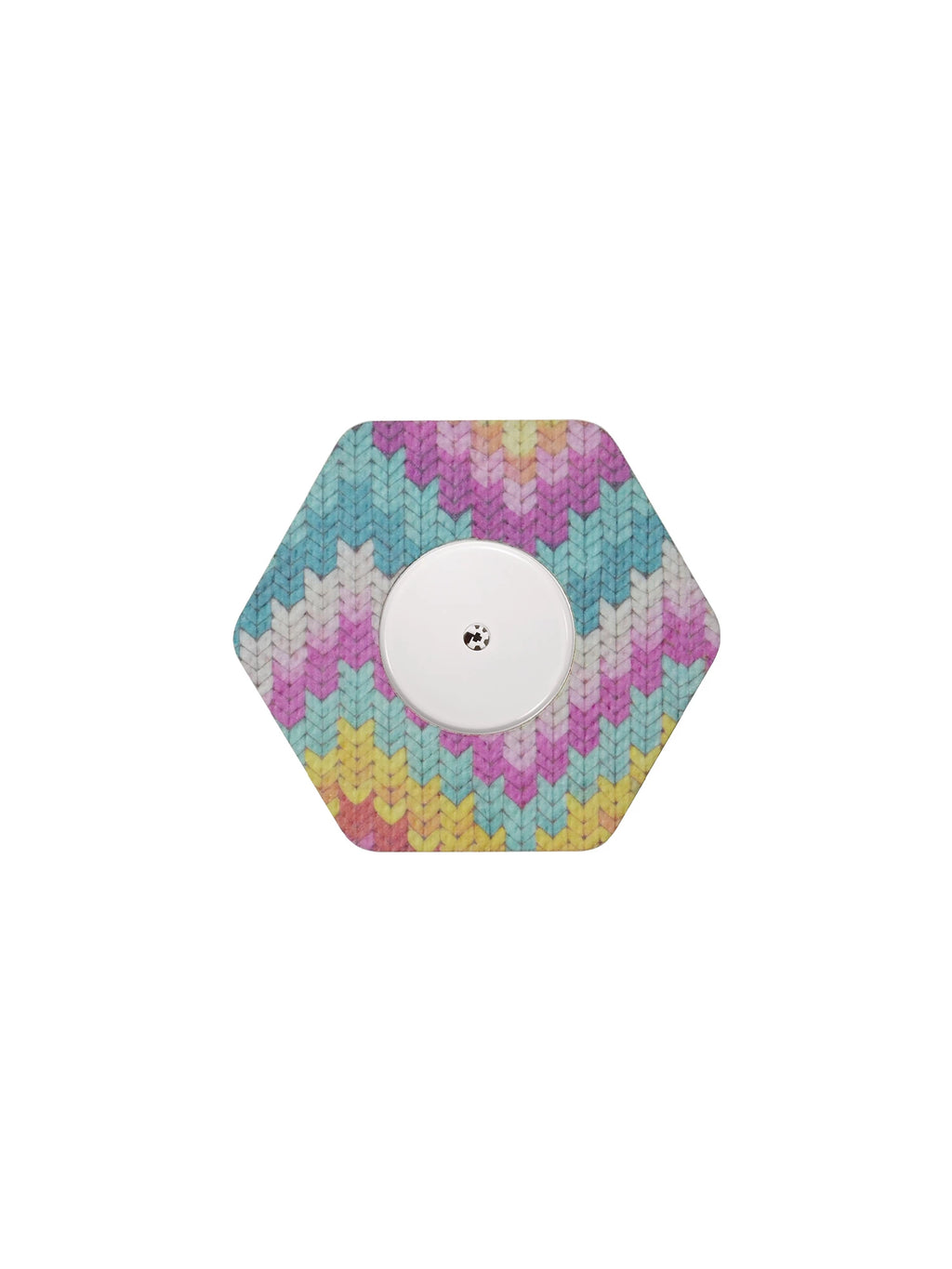 Patch adhésif FreeStyle Libre 2, forme hexagonale, motif Mosaic Drift