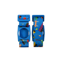 Adjustable Freestyle Libre 2 sensor armband for children with colorful prints, enhancing comfort and style.