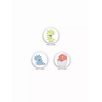 Freestyle Libre 2 Stickers in Fun Vibes Dino design. Personalize your sensor with dinosaur-themed stickers. 3 stickers per pack. Non-removable.