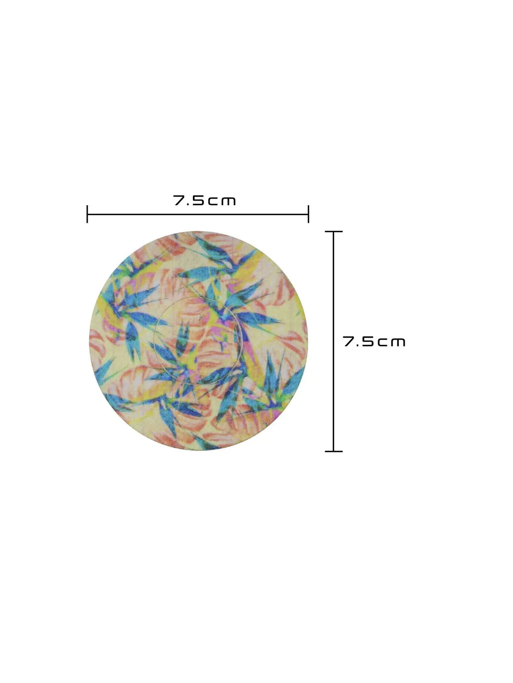 Patch adhésif FreeStyle Libre 2, motif Tequila Sunrise, dimensions 7,5 x 7,5 cm