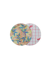 Patch adhésif FreeStyle Libre 2, motif Tequila Sunrise, recto et dos avec film protecteur