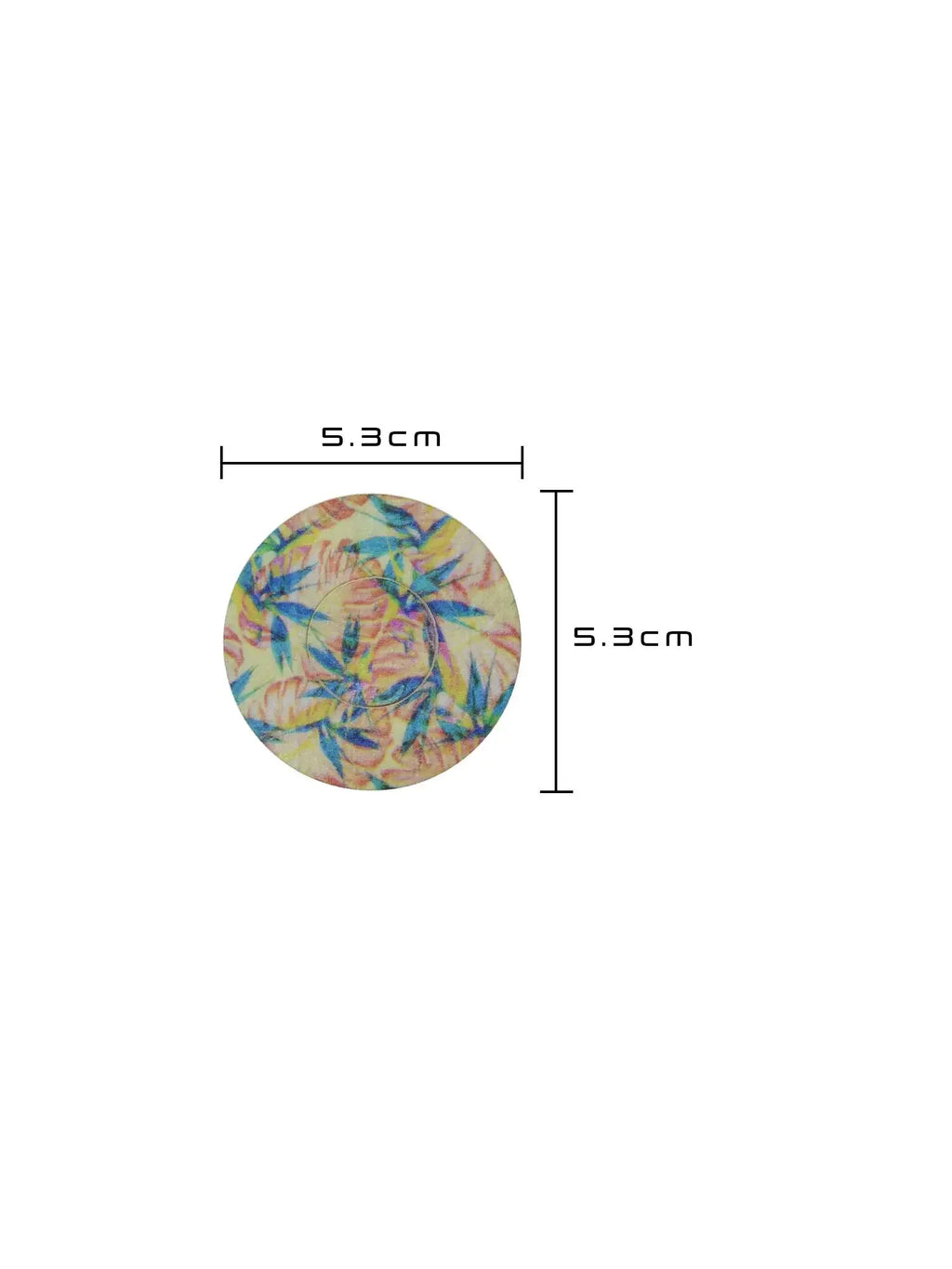 Patch adhésif FreeStyle Libre 3, motif Tequila Sunrise, dimensions 5,3 x 5,3 cm