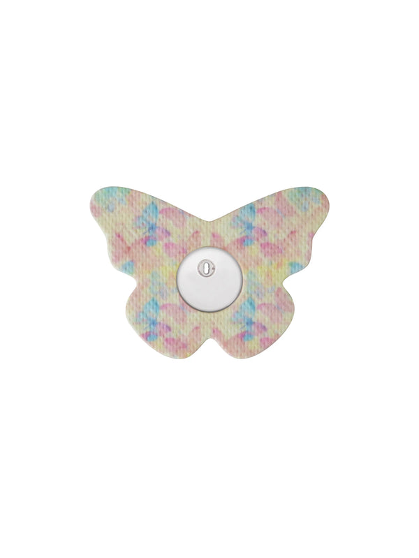 Patch adhésif FreeStyle Libre 3, forme papillon, motif Butterfly Mirage