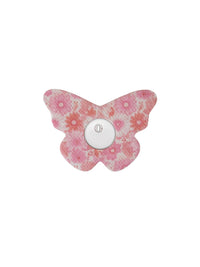 Patch adhésif FreeStyle Libre 3, forme papillon, motif Flower Serenade