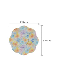 Patch adhésif FreeStyle Libre 3, forme cookie, dimensions 7,5 x 7,5 cm